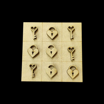 Minimalist Love - Personalised Couple Name Plate Rectangular (MDF Valentine's)