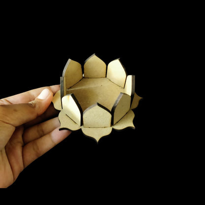 Lotus Aasan - Tealight holder (MDF)