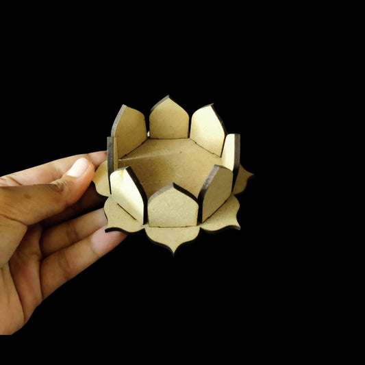 Lotus Aasan - Tealight holder (MDF)