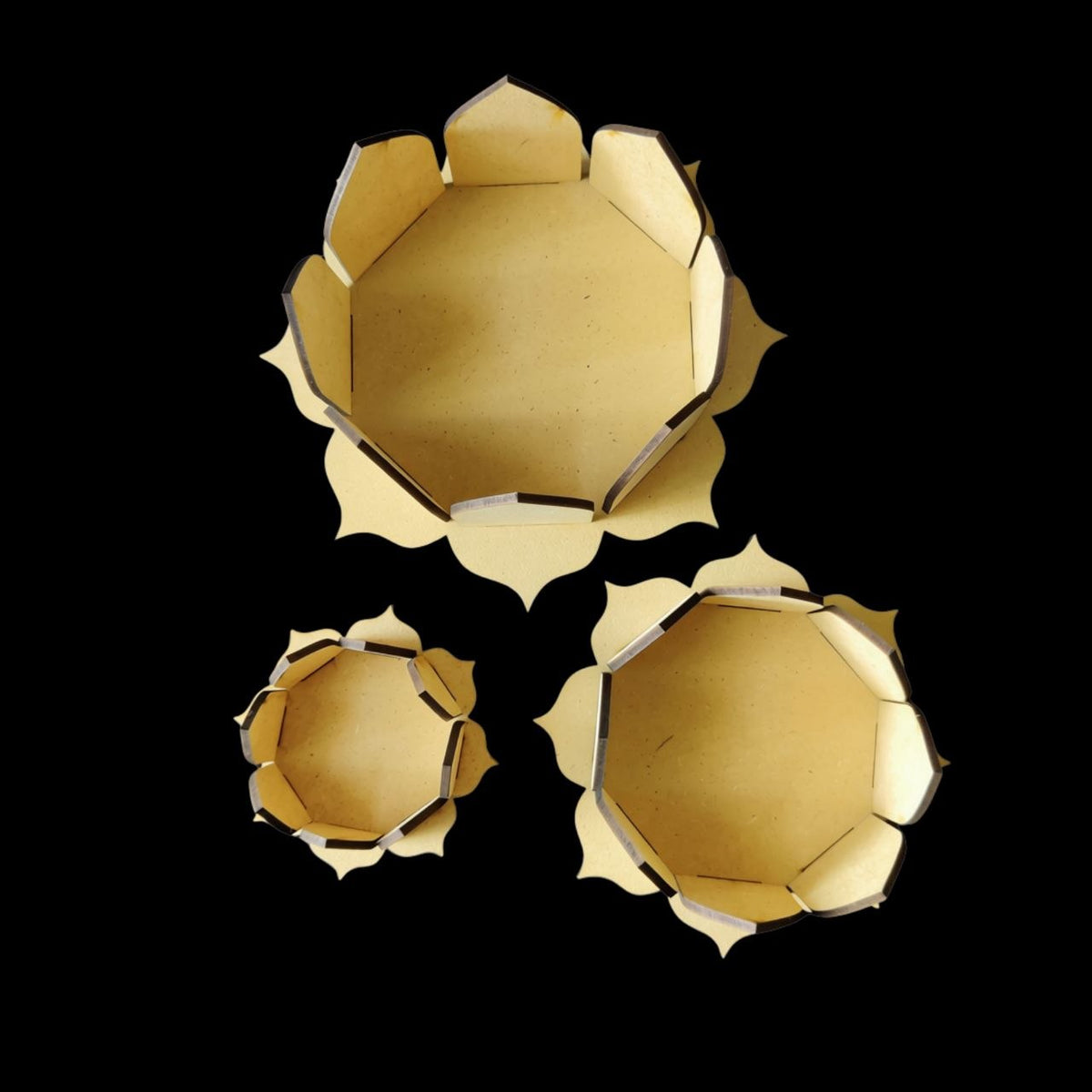 Lotus Aasan - Tealight holder (MDF)