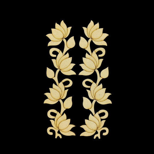 Lotus Climbers - Premarked Embellishments (MDF)