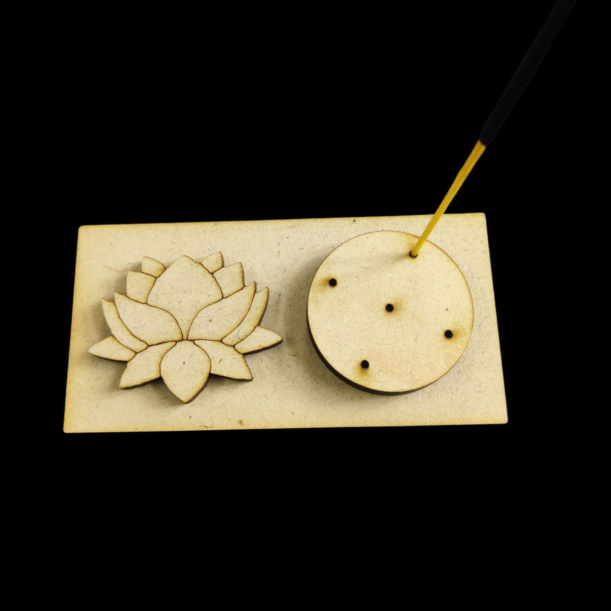 Lotus Flower (Agarbatti stand - Incense stick holder - MDF) DIY Festive