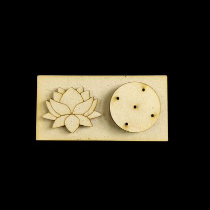 Lotus Flower (Agarbatti stand - Incense stick holder - MDF) DIY Festive