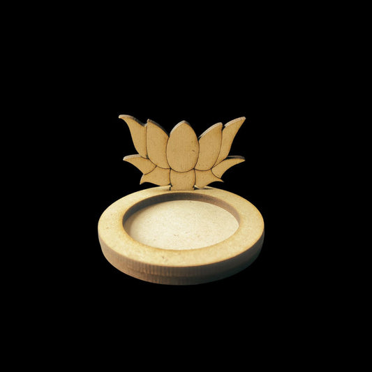 Lotus Flower - Mini Tealight Holder (MDF Base) Diwali Festive Collection