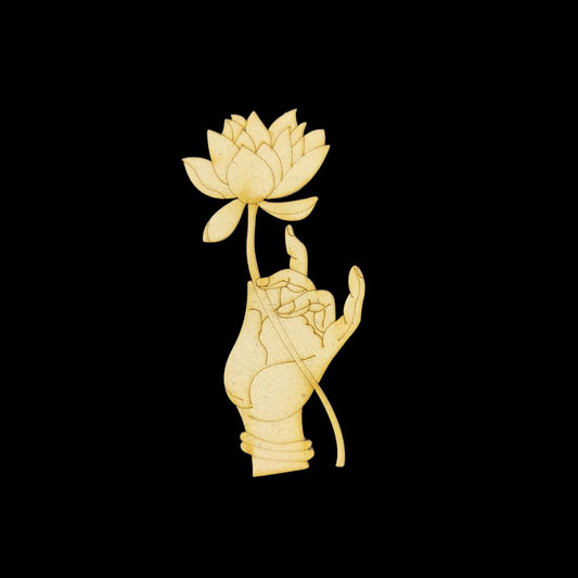 Lotus & Hand (MDF Traditional Premarked Base)