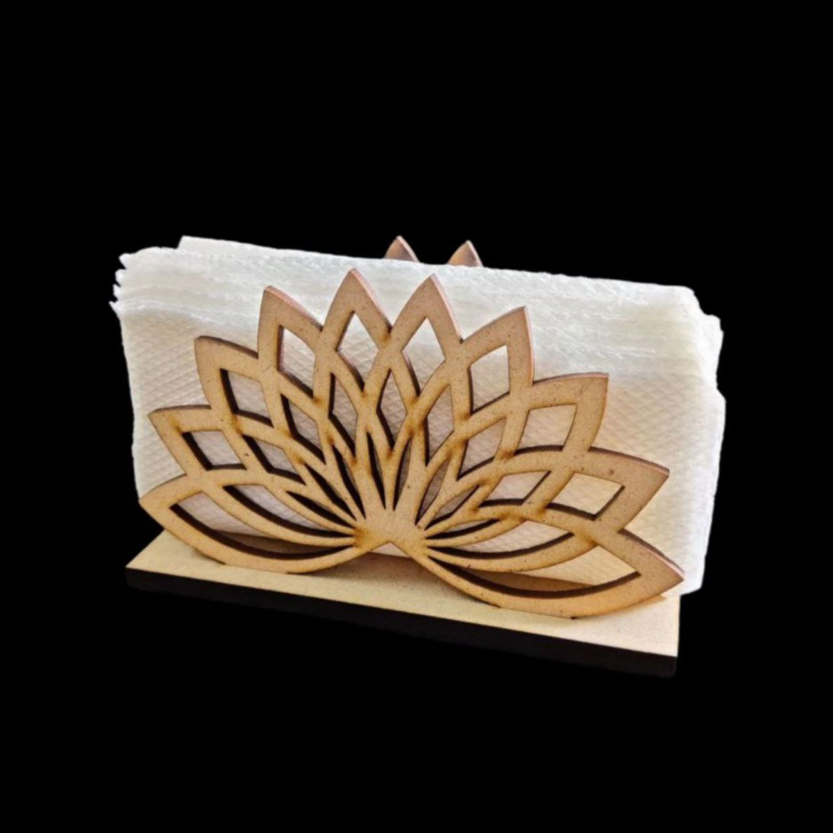 Lotus Tissue Holder - Ethnic Festive (MDF)