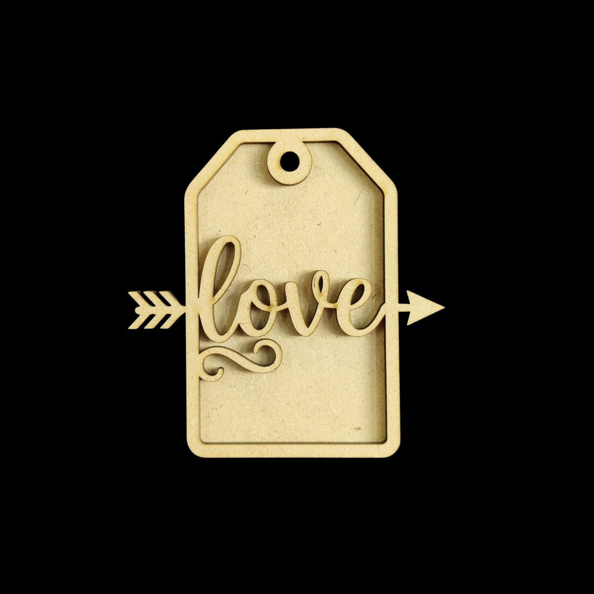 Minimalist Love - Personalised Couple Name Plate Rectangular (MDF Valentine's)