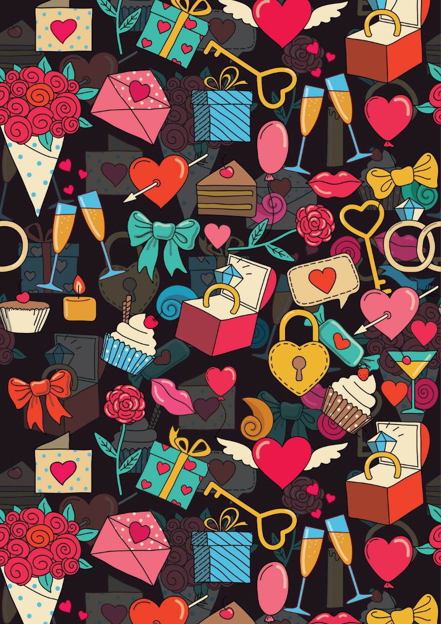 Love Elements ( Decoupage Sheets - Valentine's )