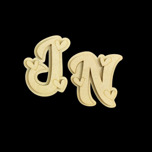 Love Monogram - Personalised Couple Fridge Magnet Base