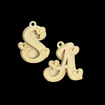 Minimalist Love - Personalised Couple Name Plate Rectangular (MDF Valentine's)