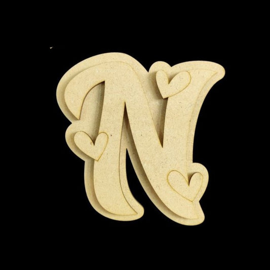 Love Monogram - Personalised Fridge Magnet Base (MDF - Valentine's)