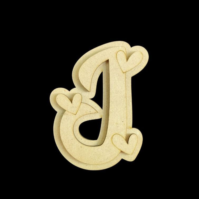 Love Monogram - Personalised Fridge Magnet Base (MDF - Valentine's)