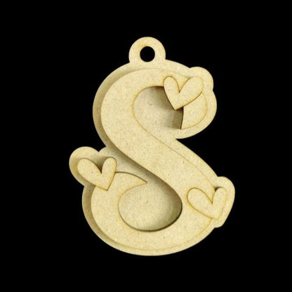 Love Monogram - Personalised Keychain Base (MDF - Valentine's)