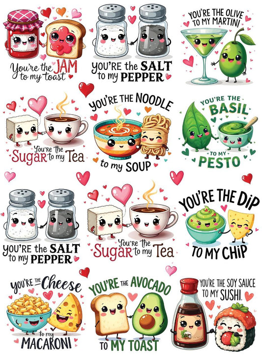 Love Puns - Kitchen Elements (Instant Transfer Sheet)