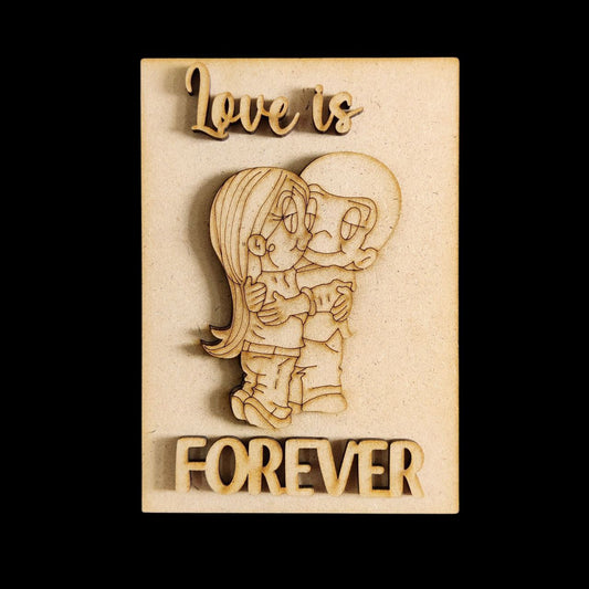 Love is Forever (Fridge Magnet base) Valentine's