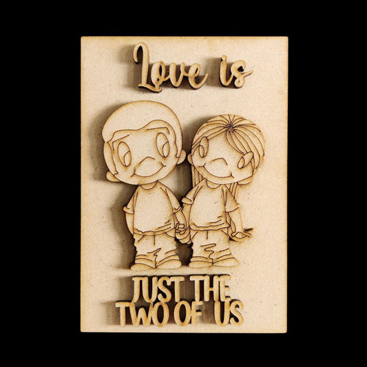 Love is - (Fridge Magnet base) Valentines Festive