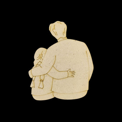Sporty Dad (Premarked Base - MDF) Fathers Day