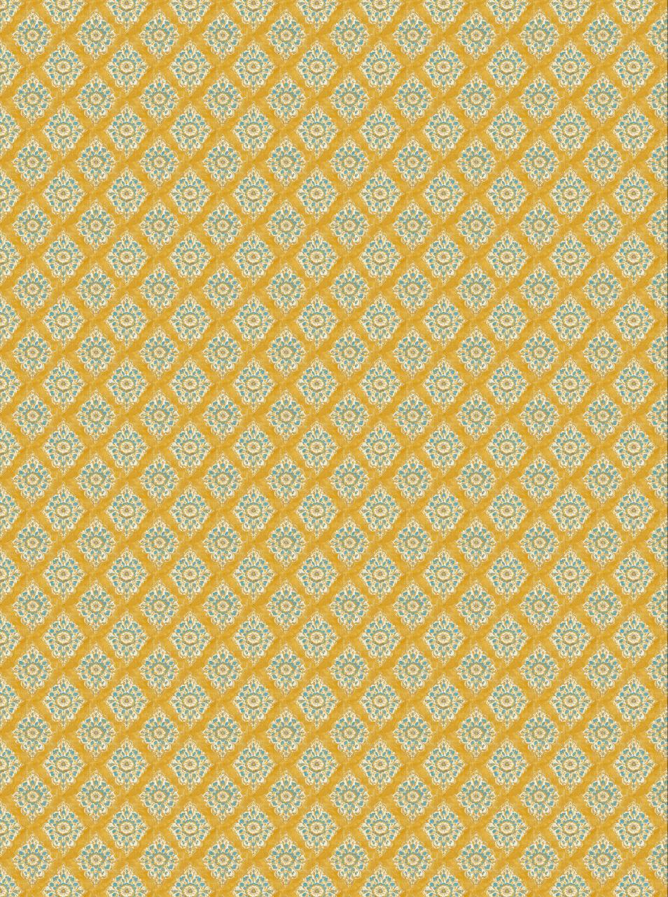 Majestic Mustard Yellow - Textile (Decoupage Sheet)