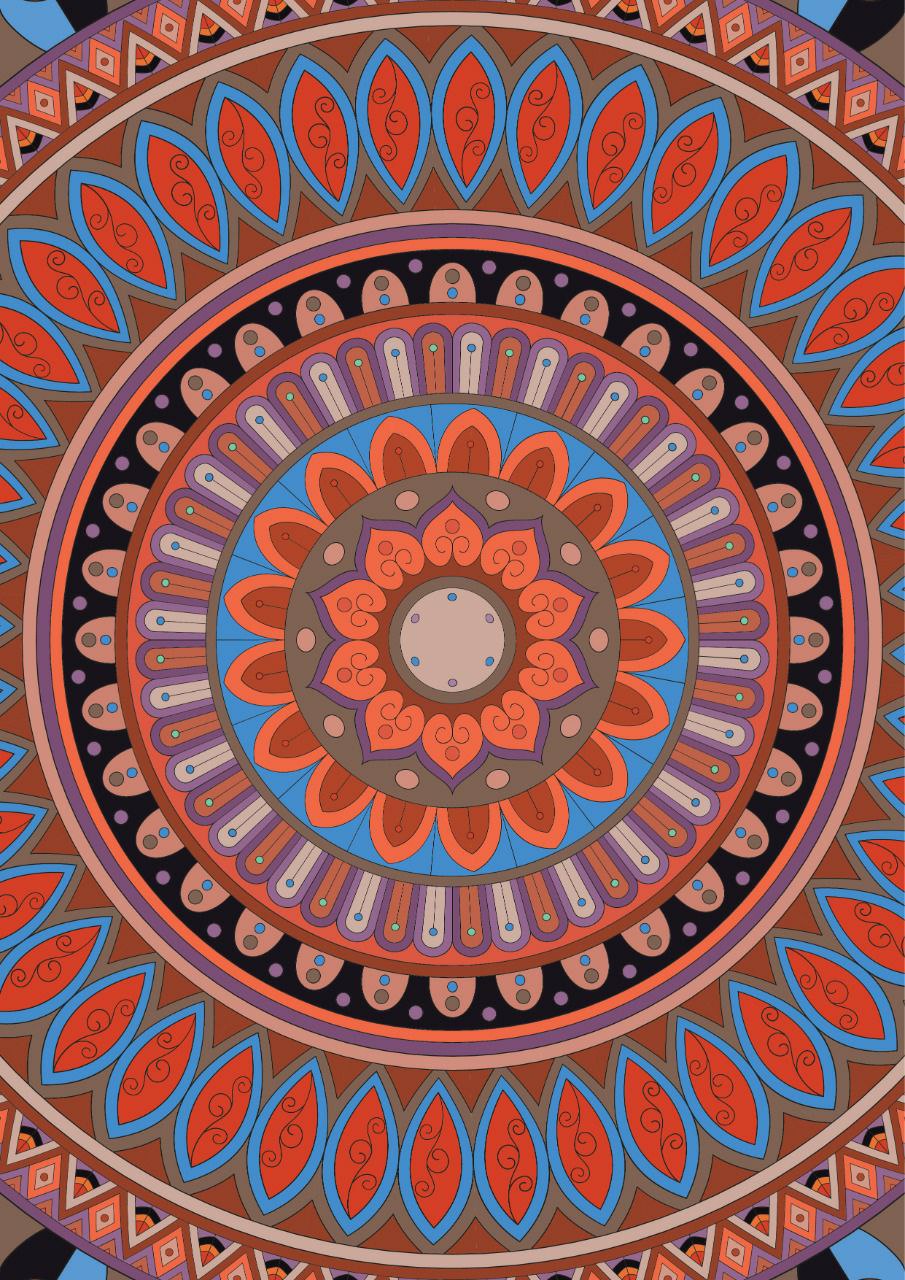 Mandala Fractal ( Decoupage papers )