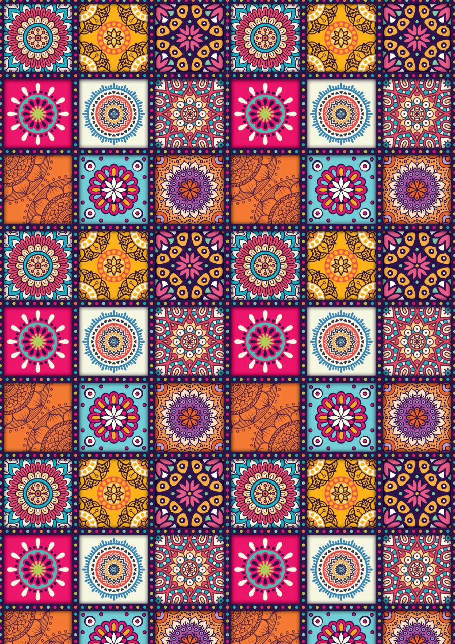 Mandala Tiles ( Decoupage papers )