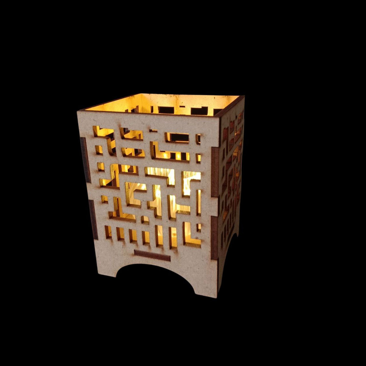 Maze Puzzle (MDF -Lasercut Tealight Lantern) Festive