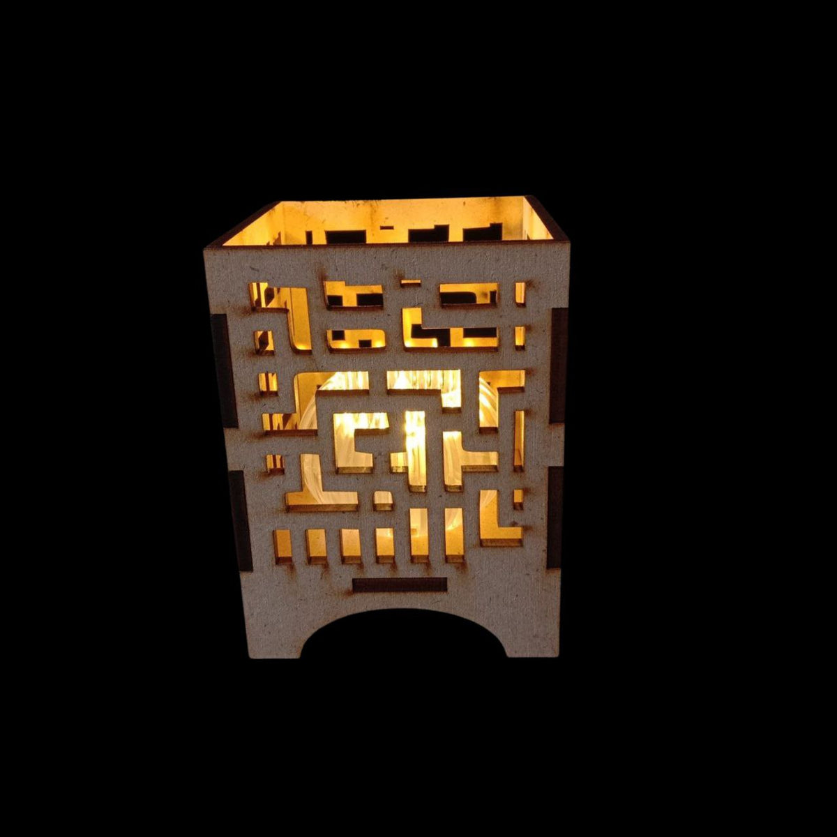 Maze Puzzle (MDF -Lasercut Tealight Lantern) Festive