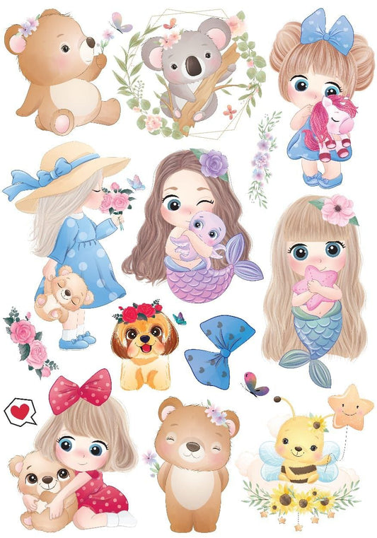 Mermaids ( Instant Transfer Sheets )