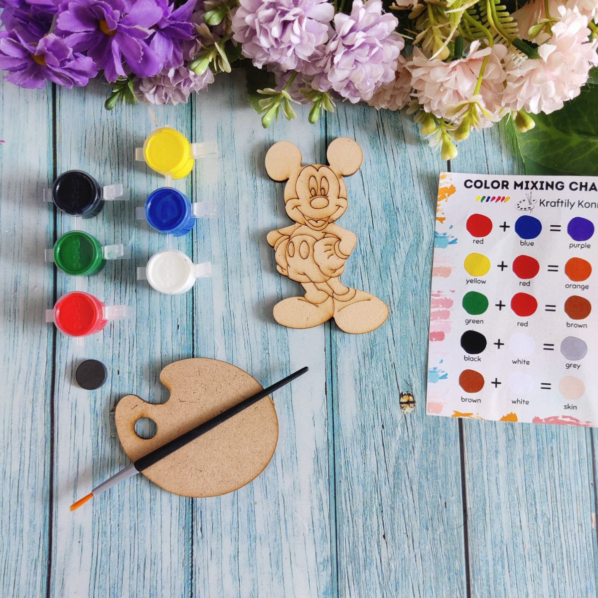 Mickey Mouse (Fridge Magnet DIY Kit) MDF
