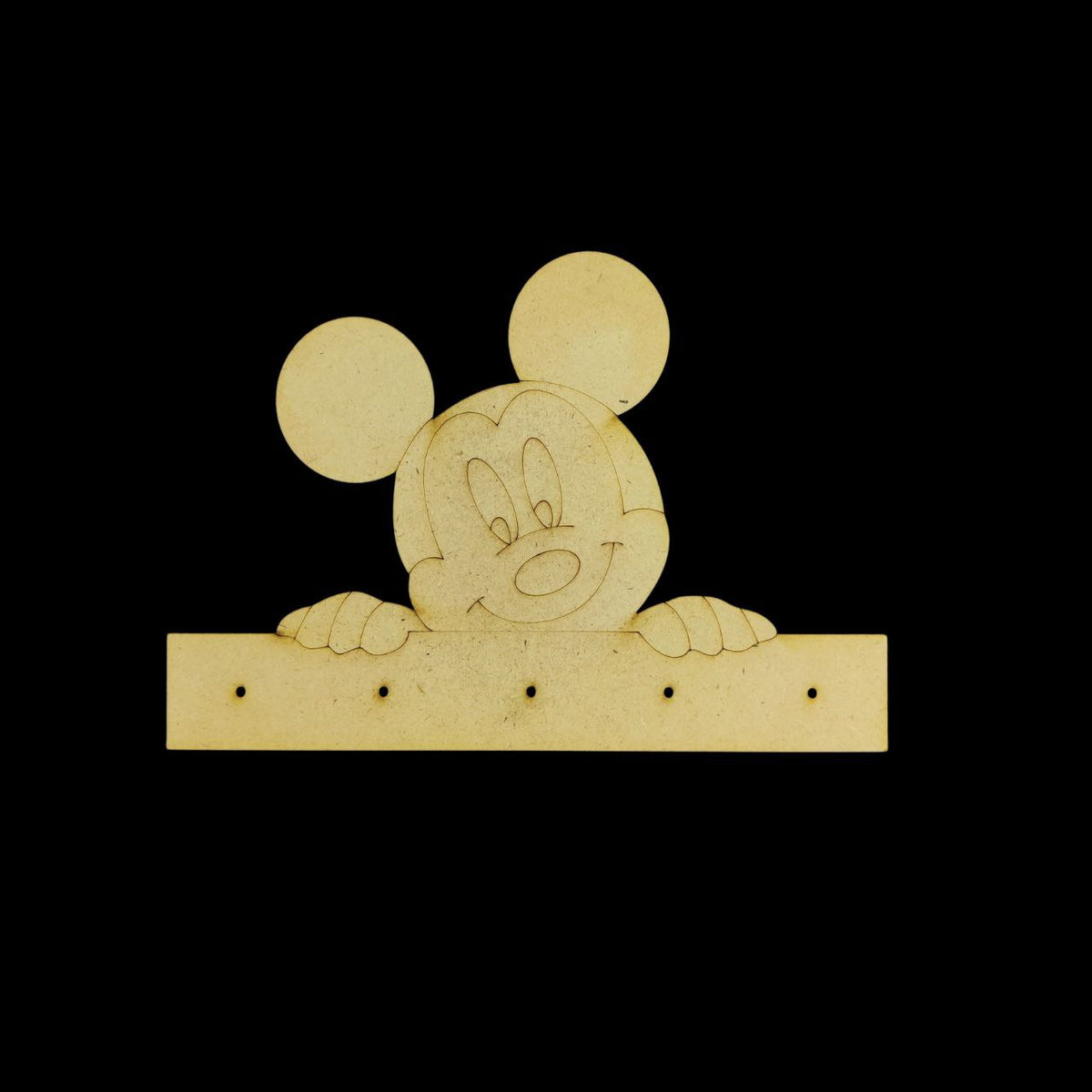 Mickey Mouse (Mini Keyholder - MDF Lasercut)Kids DIY