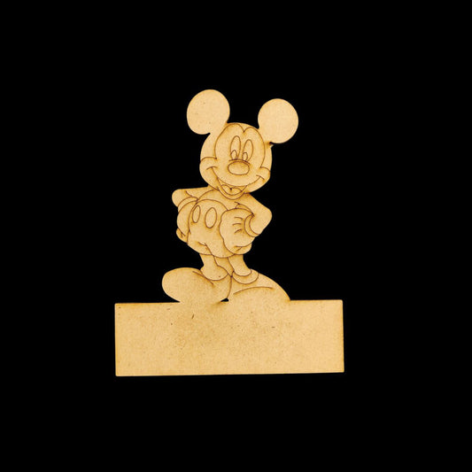 Mickey Mouse (Mini Name Board - MDF) Personalised