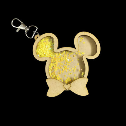 Mickey Mouse - Shaker Keychain Bag Dangler (MDF Lasercut)