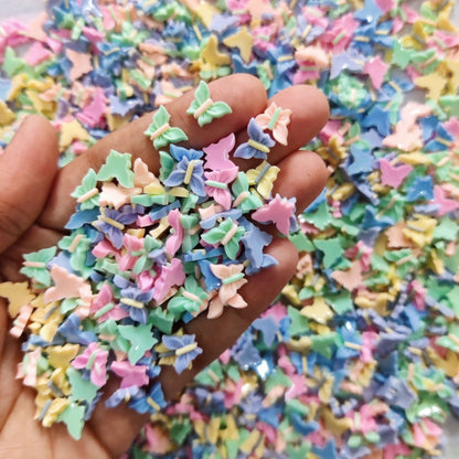 Mini Butterfly Pastel Charms - Plastic