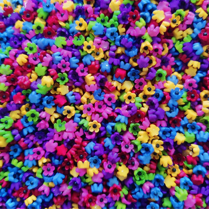 Mini Floral Charms - Plastic