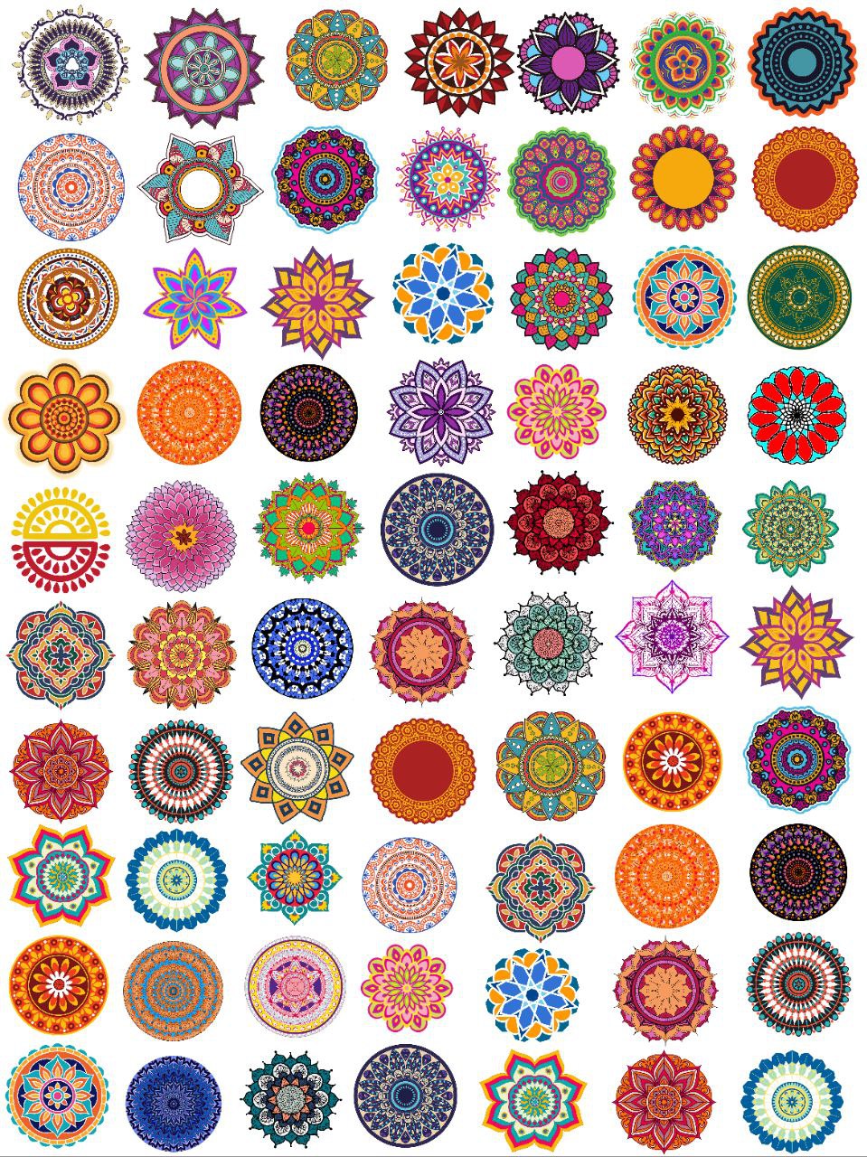 Mini Mandala Art - Seamless (Instant Transfer Sheet)