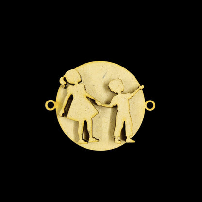 Personalised Initial rakhi with name engraving - Gold (Acrylic)