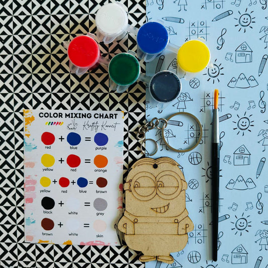 Minion (DIY Keychain Kit For Kids - MDF)