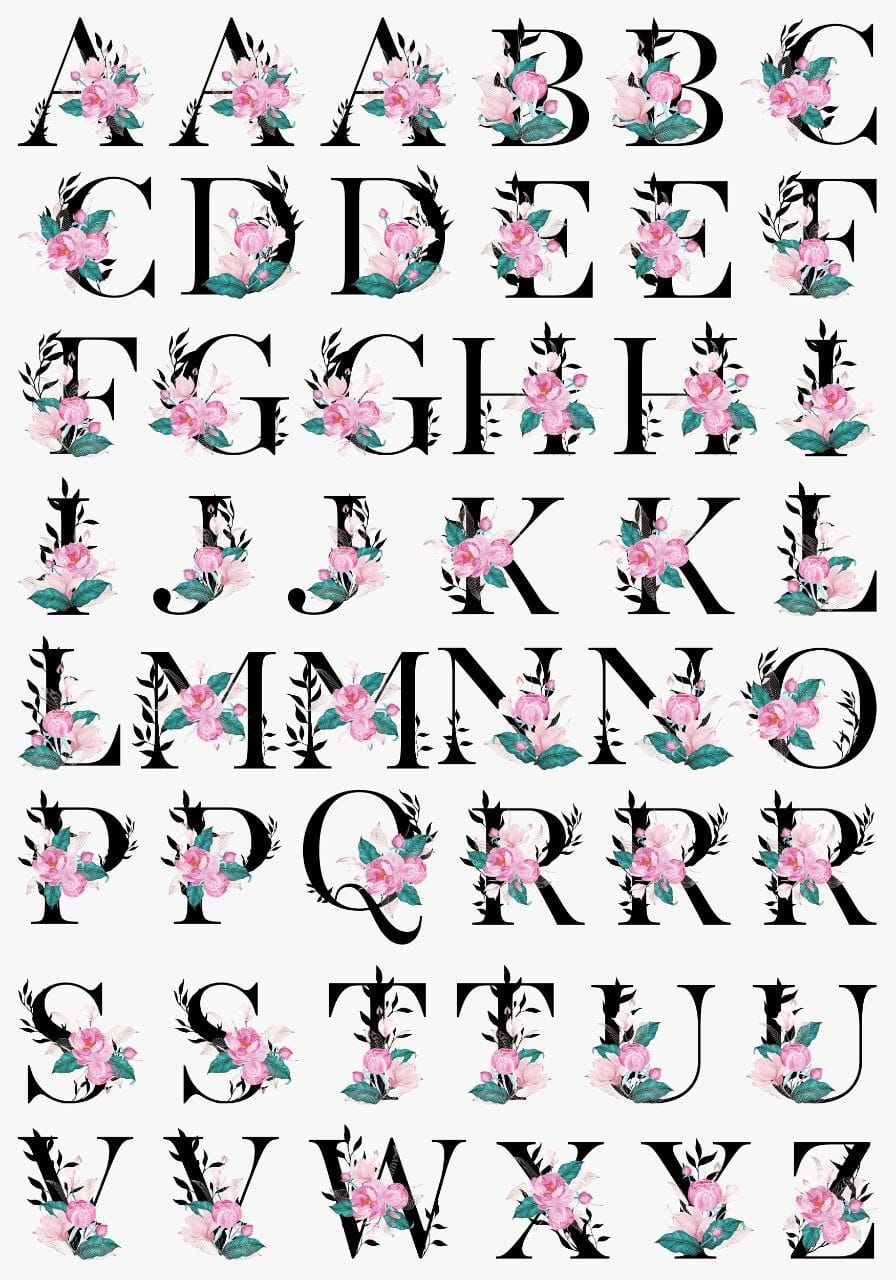 Monograms ( Instant Transfer Sheets )