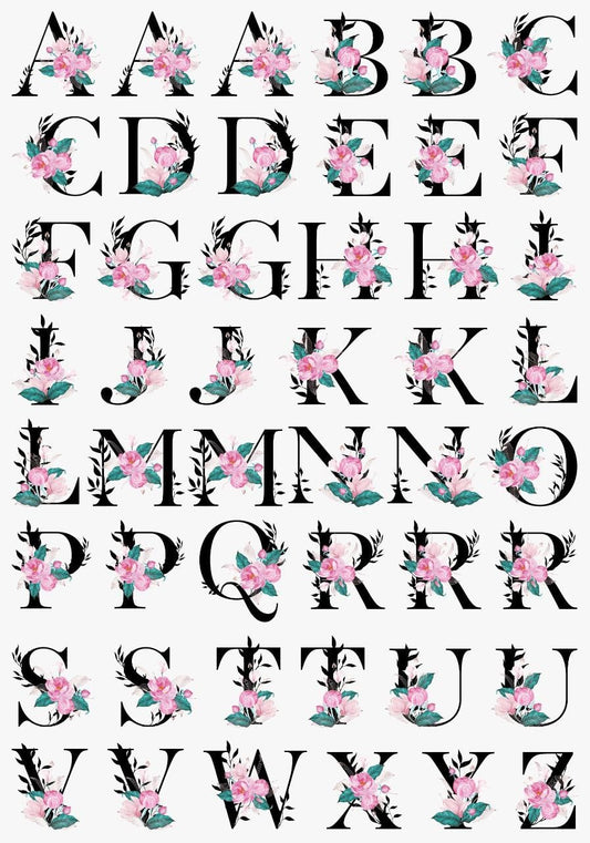 Monograms ( Instant Transfer Sheets )