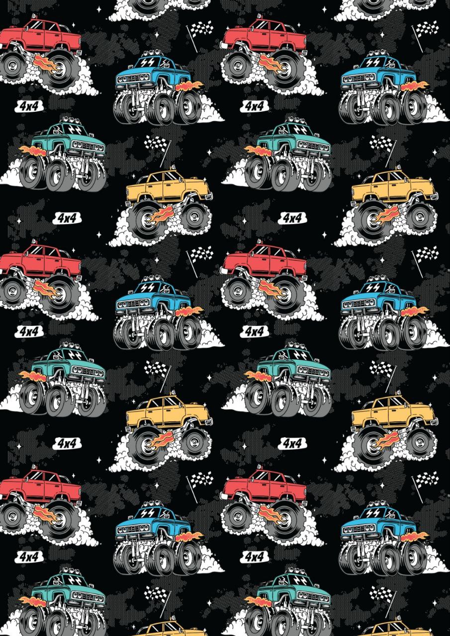 Monster Cars (Kids - Decoupage Papers )