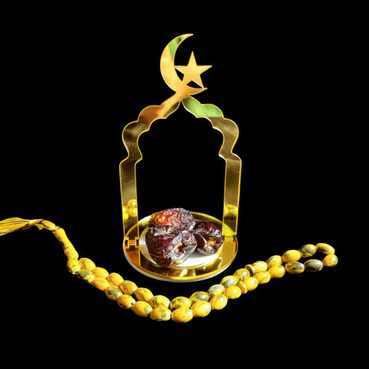 Moon Star - Dates Khajoor Stand (Acrylic Cutout) Islamic Collection