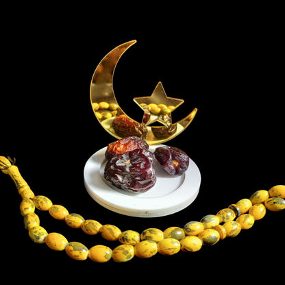 Moon Star mini Khajoor Dates Tray (Acryilc) Islamic Collection