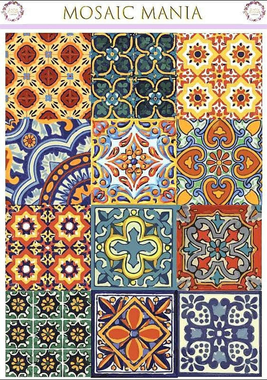Mosaic Mania 1 ( Instant Transfer Sheets )