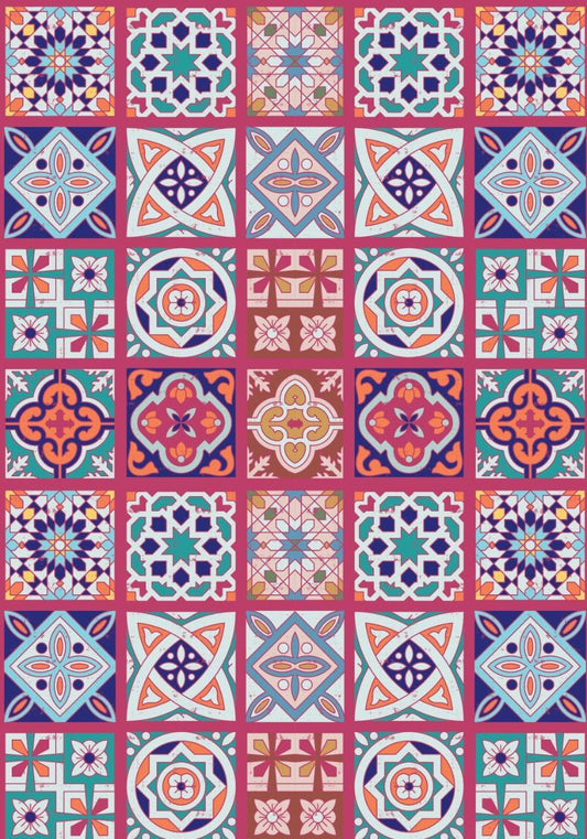 Mosaic Tiles 2 ( Instant Transfer Sheets )