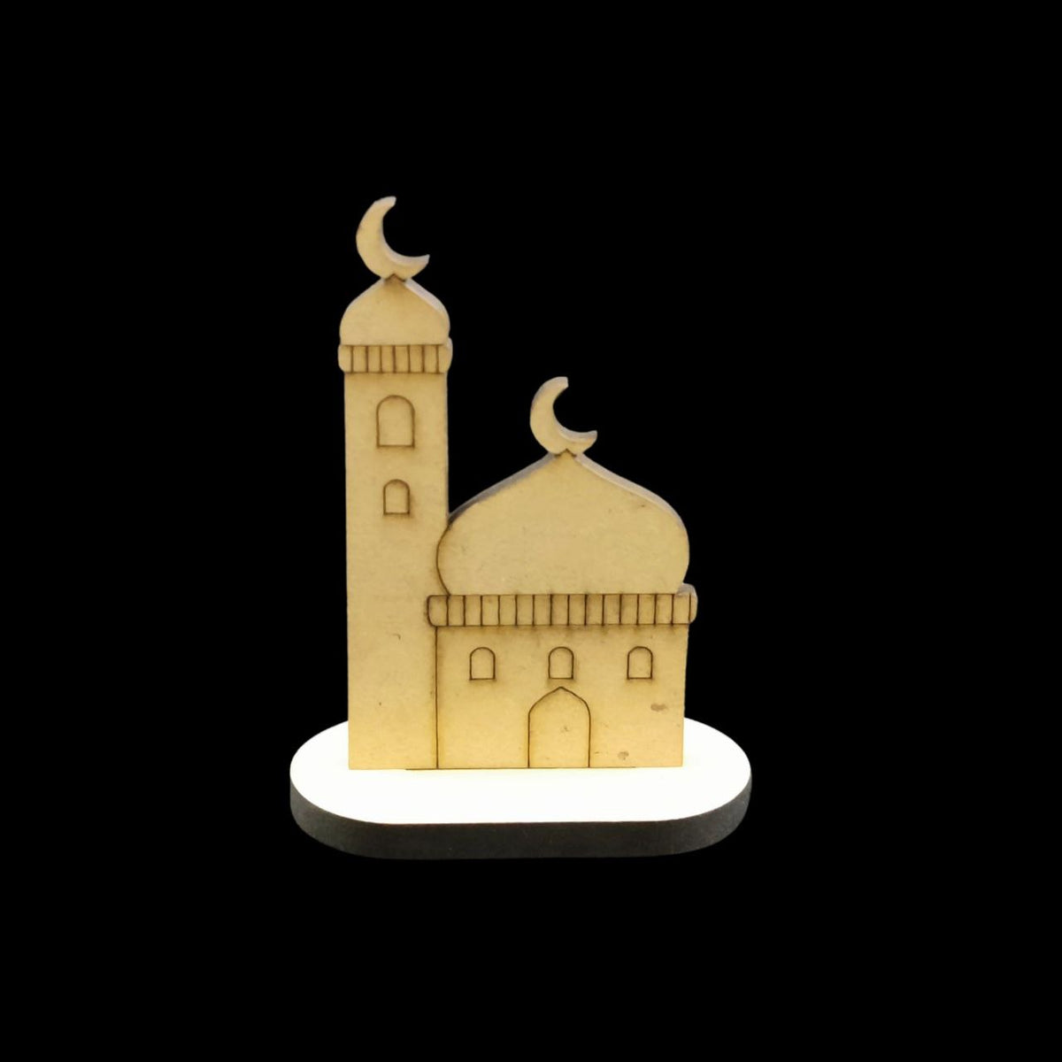 Mosque Crescent - Tabletop Standee (MDF Islamic Collection)