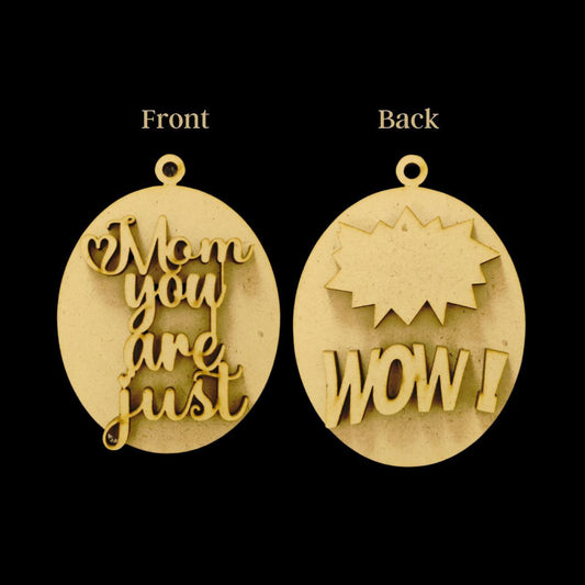 Mother's Day 1 ( Front Back MDF Keychain bases )