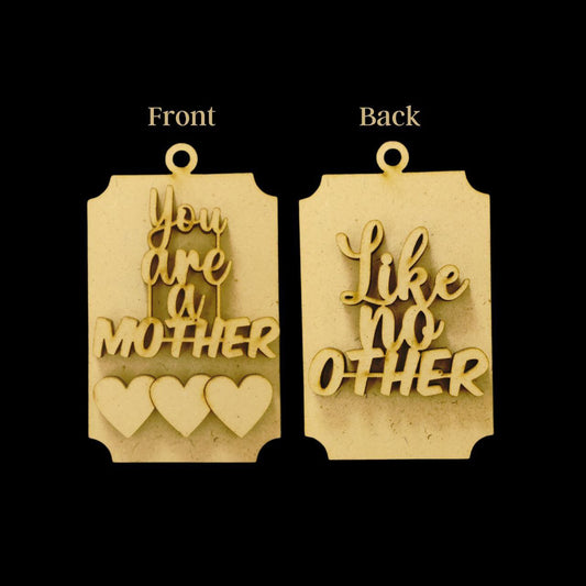 Mother's Day 3 ( Front Back MDF Keychain bases )