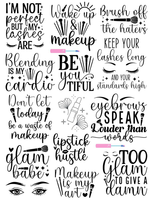 Motivational Quotes - Women (Instant Transfer Sheet) 1