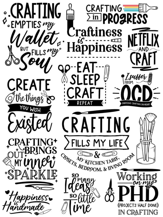 Motivational Quotes - Women (Instant Transfer Sheet) 2