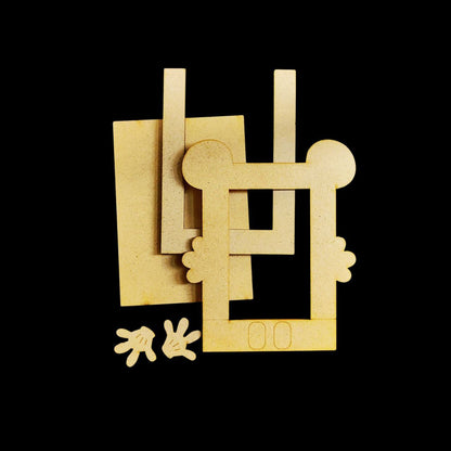Mickey Mouse (MDF Lasercut Photo Frame)Kids DIY