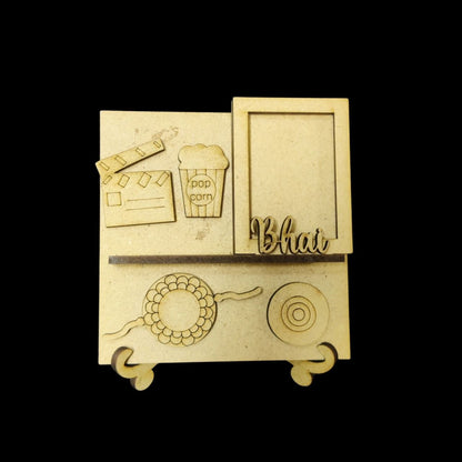 Chai Lover Bhai - Miniature Photo Fridge Magnet Base - Desk Stand - MDF